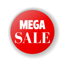 sale button, Mega sale label