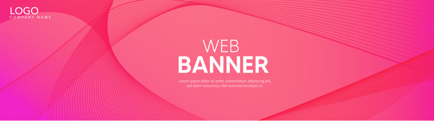 Fototapeta premium Pink background with ribbon