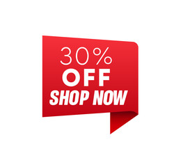 Sale label, Red sale label