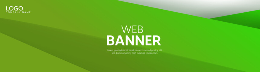 abstract green background, Green banner