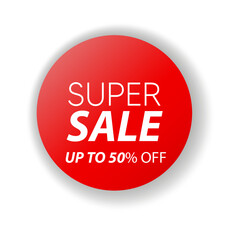Sale label, Blue sale label