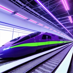 Naklejka premium illustration of green tropical leaves , generative art by A.I