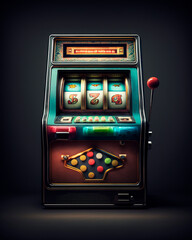 generative ai illustration of slot machine