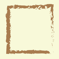 Obraz premium BROWN GRUNGY FRAME