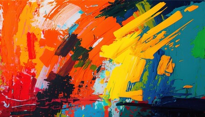 Vibrant Energy: An Abstract Expressionist Painting