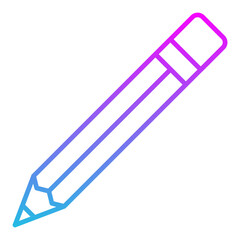 Pencil Line Gradient Icon