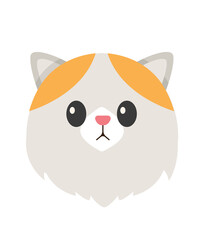 cartoon cat. pet characters illustration
