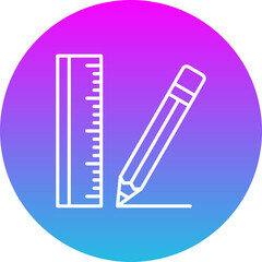 Design Tool Gradient Circle Line Inverted Icon