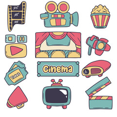 Cinema Hand Drawn Doodle