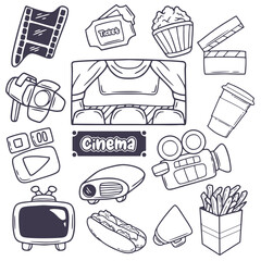 Cinema Hand Drawn Doodle