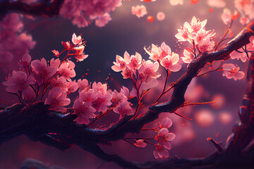 Cherry blossoms. generative ai. 
