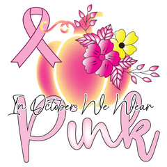 Breast cancer Sublimation Designs