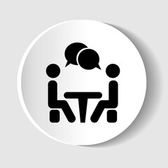 Conference vector icon for web design and mobile phone applications