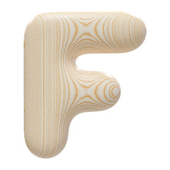 3d Letter F Font Wood