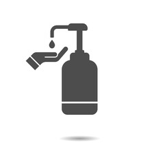 Hand sanitizer sign vector graphics