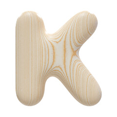 3d Letter K Font Wood