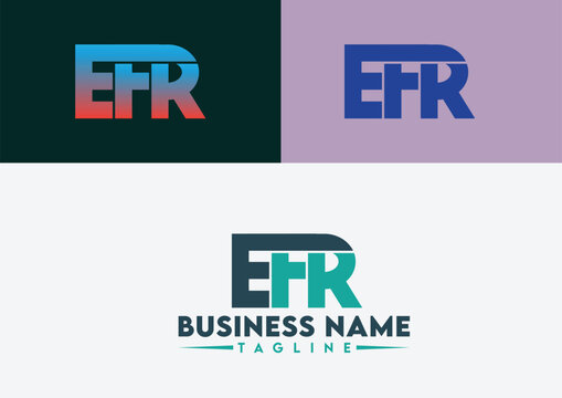 Letter EFR logo design, EFR letter logo