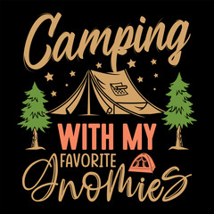 Camping T-shirt Design graphic, Camping Illustration Vector Art, Outdoor t-shirt design, Camping adventure