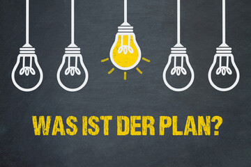 Was ist der Plan?	