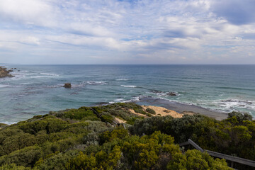 Beautiful day view of Sorrento Beach, Melbourne, Australia.