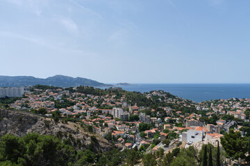 views of the city of Marseille. France