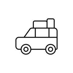 icon going home by car