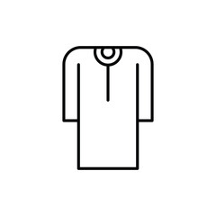 male Islamic dress. outline icon