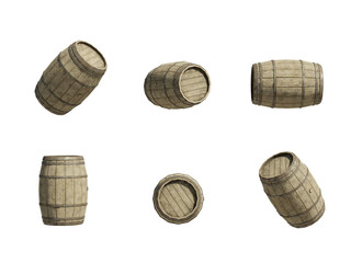 Cutout Barel in 6 angle view