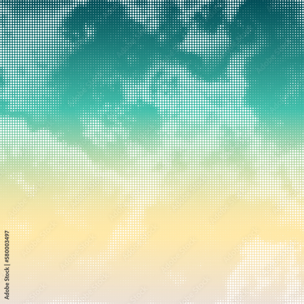 Poster monochrome gradient halftone dots background. vector illustration