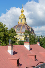 St. Petersburg, view of the dome of the Grand Ducal tomb