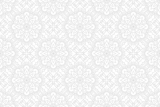 white lace seamless pattern