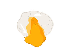 poached egg. Vector illustration