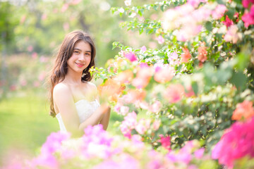 Portrait beautiful asian woman