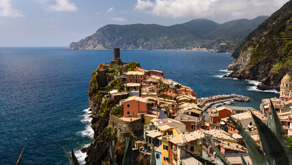 Vernazza traditional typical Italian village in National park Cinque Terre