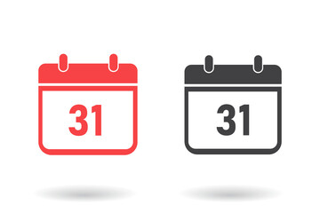 Calendar icon. Date time vector ilustration.