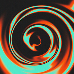 Abstract colorful silk wave blurred grainy gradient background texture