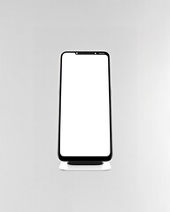 AI Generative Illustration of a Creative Photo of Phone Mockup on White Background