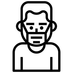 coronavirus line icon,linear,outline,graphic,illustration