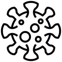 virus line icon,linear,outline,graphic,illustration