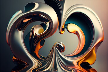 Colorful abstract painting background.  Art to print. Created with generative Ai technology.