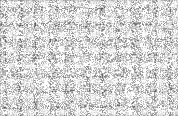 Stylish texture with figures from lines and dashes .Abstract geometric black and white pattern for web page, textures, card, poster, fabric, textile.Different quadratic Shapes.