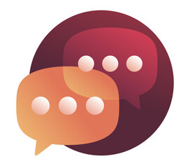 Dialog bubbles - icon for chatting, messaging