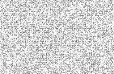 Stylish texture with figures from lines and dashes .Abstract geometric black and white pattern for web page, textures, card, poster, fabric, textile.Different quadratic Shapes.