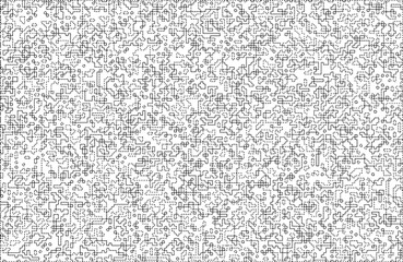 Stylish texture with figures from lines and dashes .Abstract geometric black and white pattern for web page, textures, card, poster, fabric, textile.