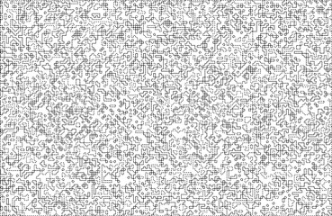 Stylish texture with figures from lines and dashes .Abstract geometric black and white pattern for web page, textures, card, poster, fabric, textile.