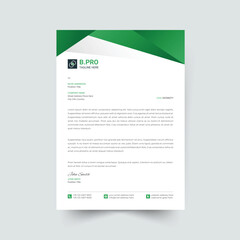 modern corporate letterhead template design
