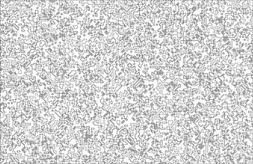 Stylish texture with figures from lines and dashes .Abstract geometric black and white pattern for web page, textures, card, poster, fabric, textile.