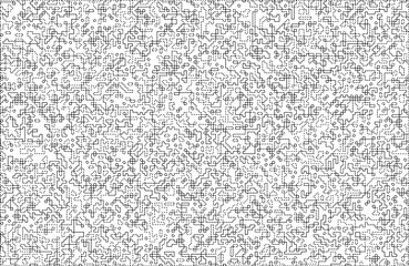 Stylish texture with figures from lines and dashes .Abstract geometric black and white pattern for web page, textures, card, poster, fabric, textile.