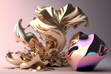 Colorful abstract painting background.  Art to print. Created with generative Ai technology.