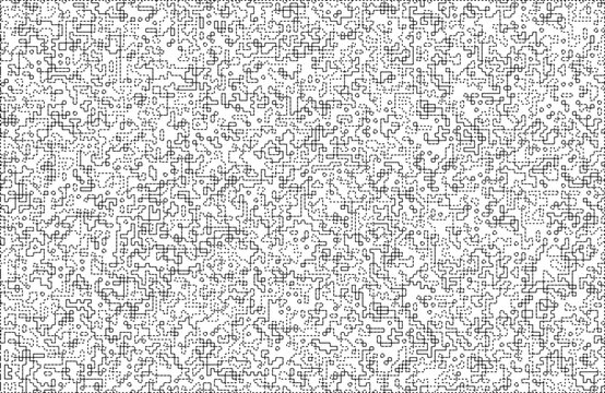 Stylish texture with figures from lines and dashes .Abstract geometric black and white pattern for web page, textures, card, poster, fabric, textile.